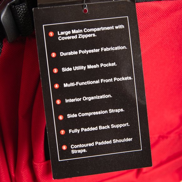 Trailmaker Classic Red Bookbag - Picture 4 of 5